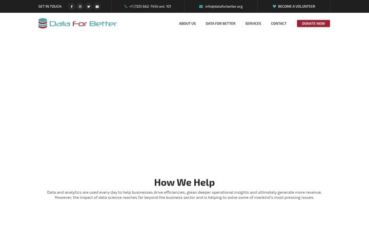 Screenshot of dataforbetter.org