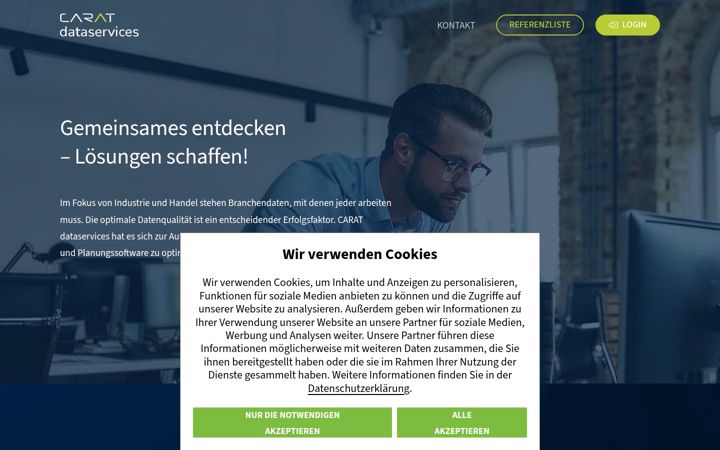 Screenshot of dataform.de
