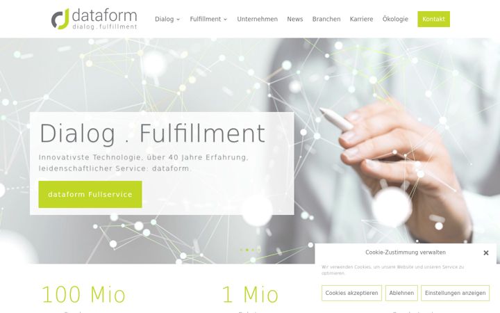 Screenshot of dataform.group