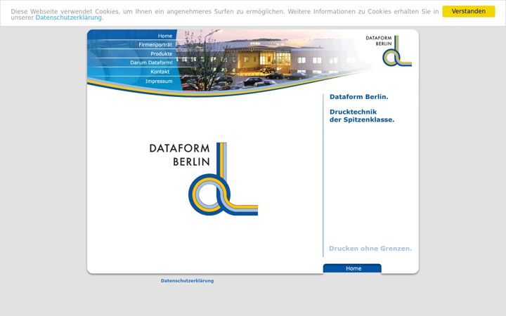 Screenshot of dataformdruck.de