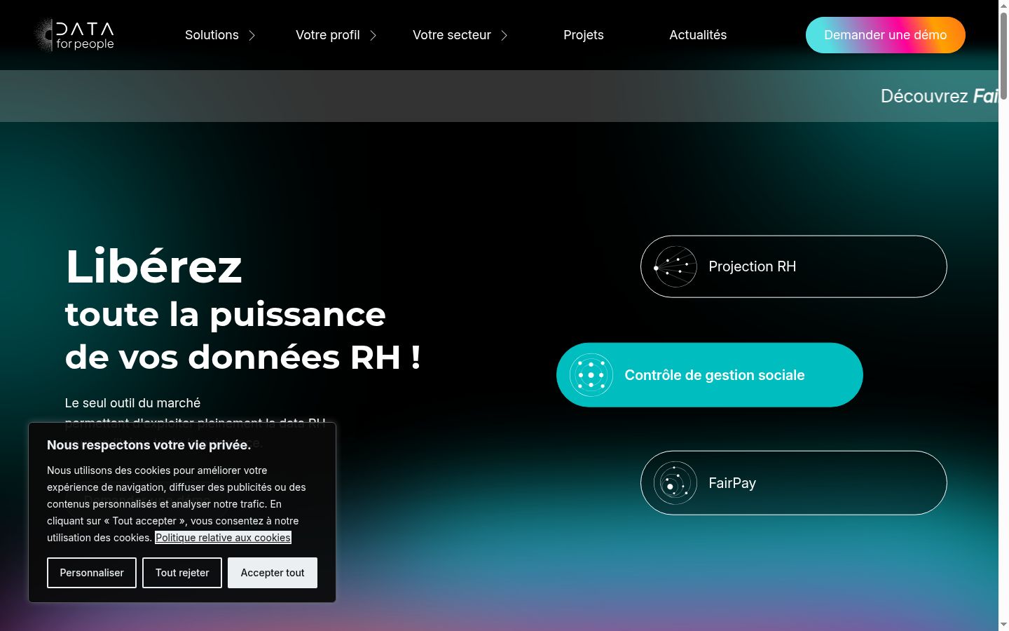 Screenshot tal-banner tal-kunsens muri qabel kwalunkwe interazzjoni
