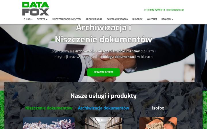 Screenshot του datafox.pl