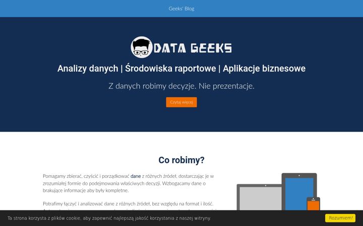 Screenshot of datageeks.pl
