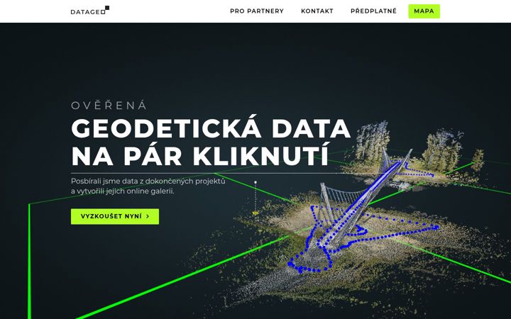 Skærmbillede af datageo.cz