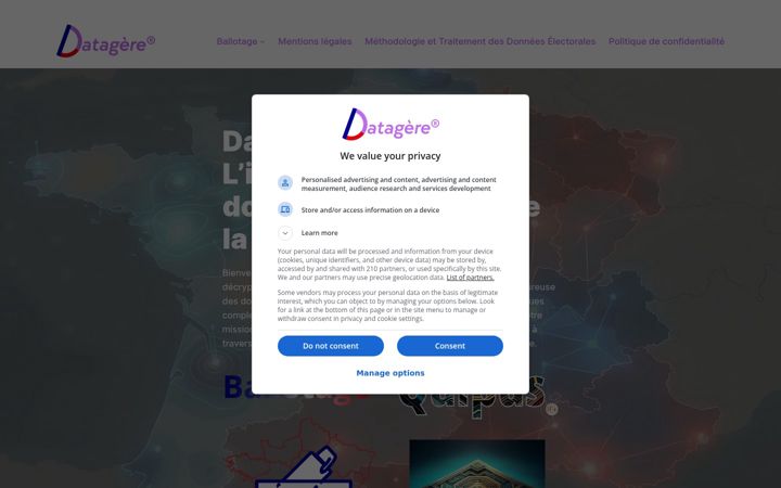 Screenshot of datagere.com