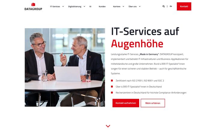 Screenshot of datagroup.de