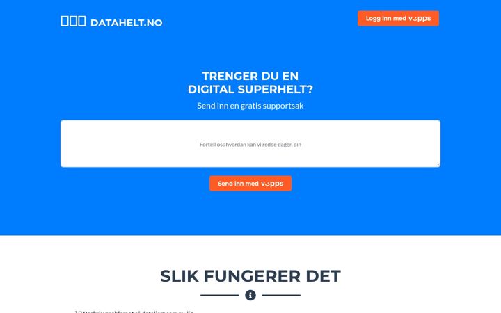 Screenshot of datahelt.no