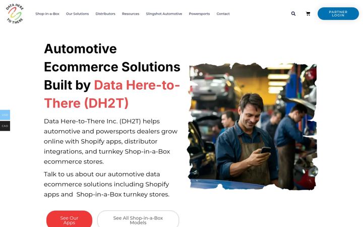 Screenshot of dataheretothere.com