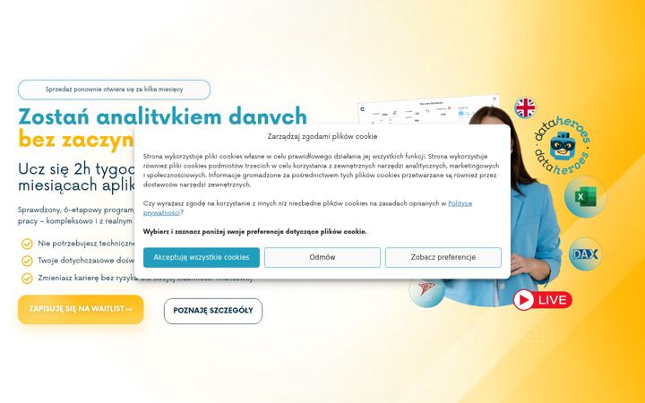 Screenshot του dataheroes.pl