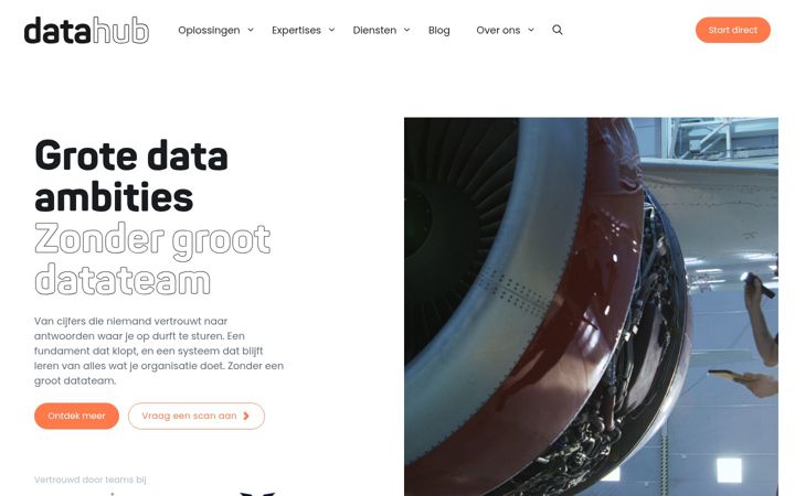 Ekraanipilt saidist datahub.nl