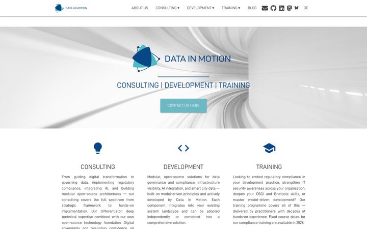 Screenshot of datainmotion.de