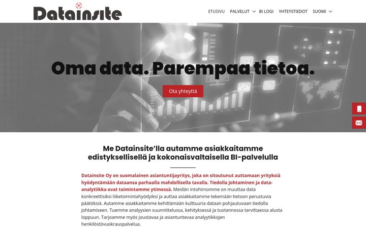 Screenshot di datainsite.fi