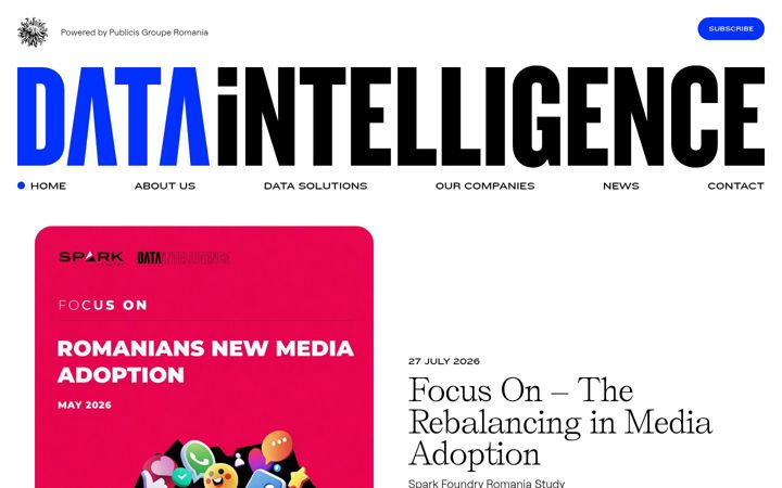 Ekrānuzņēmums no dataintelligence.ro