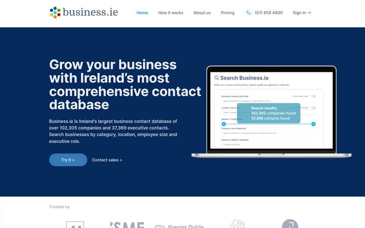Screenshot di dataireland.ie