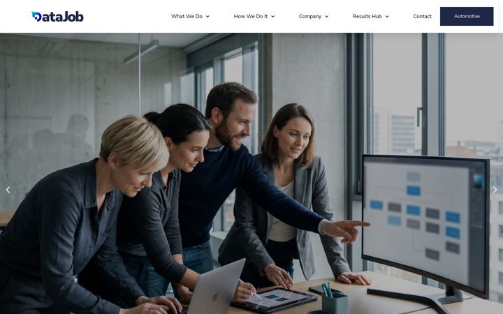 Snímek obrazovky datajob.se