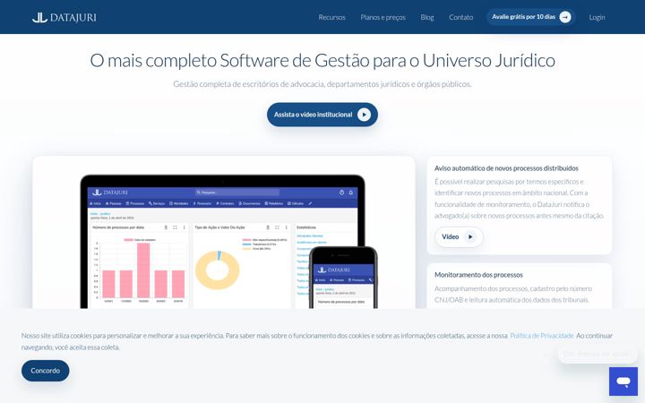 Screenshot of datajuri.com.br