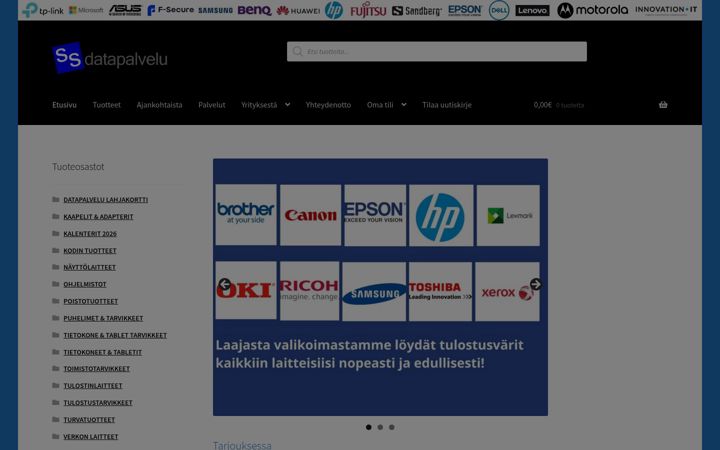 Screenshot di datakauppa.fi