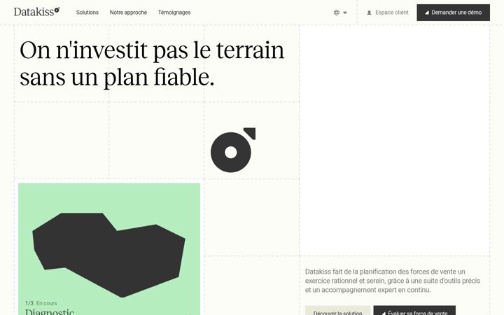 Capture d'écran de datakiss.co