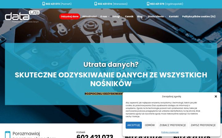 Screenshot of datalab.pl