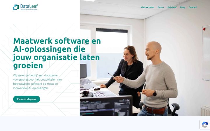 Ekrano kopija dataleaf.nl