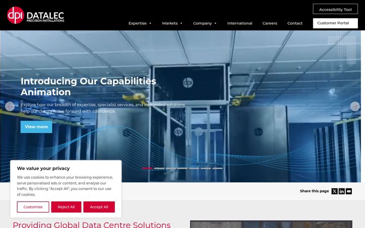 Screenshot of datalecltd.com