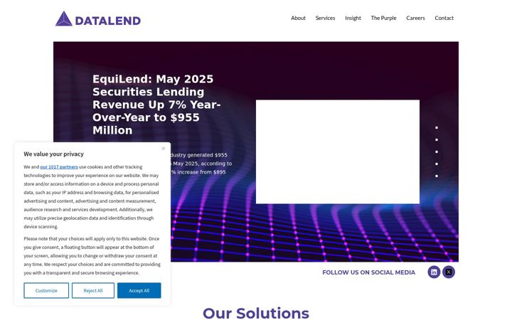 Screenshot of datalend.com