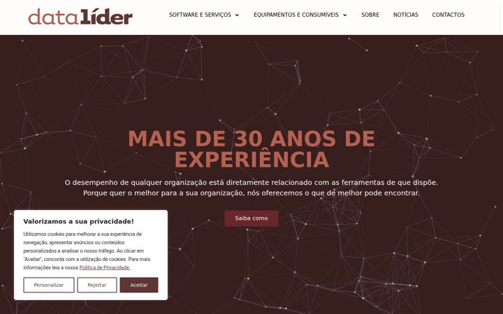 Screenshot of datalider.pt