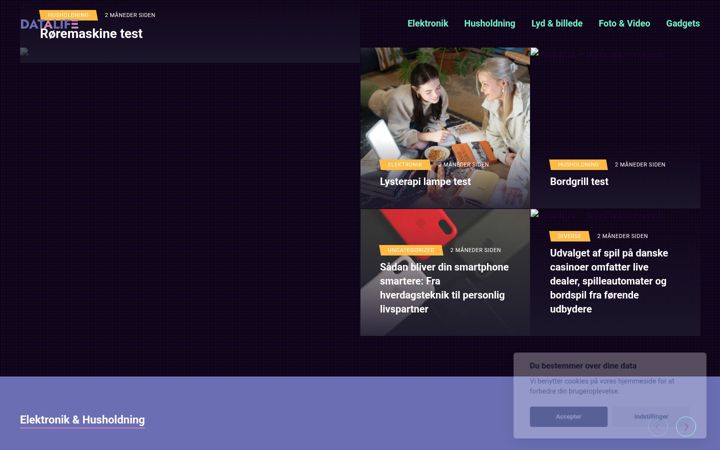 Screenshot of datalife.dk