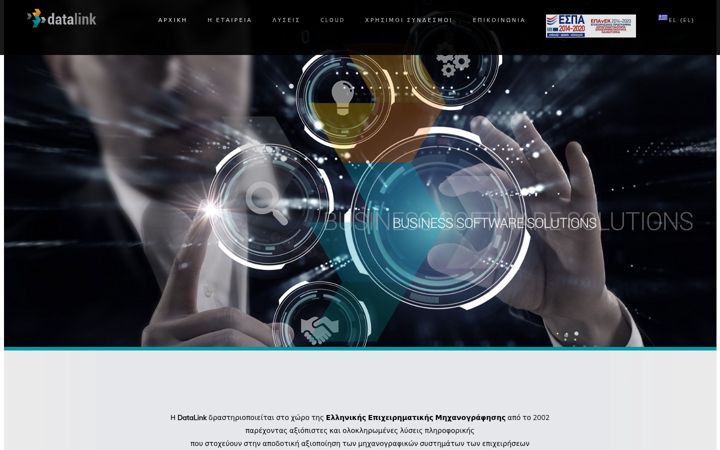Screenshot of datalink.com.gr