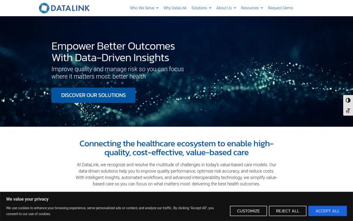 Screenshot of datalinksoftware.com