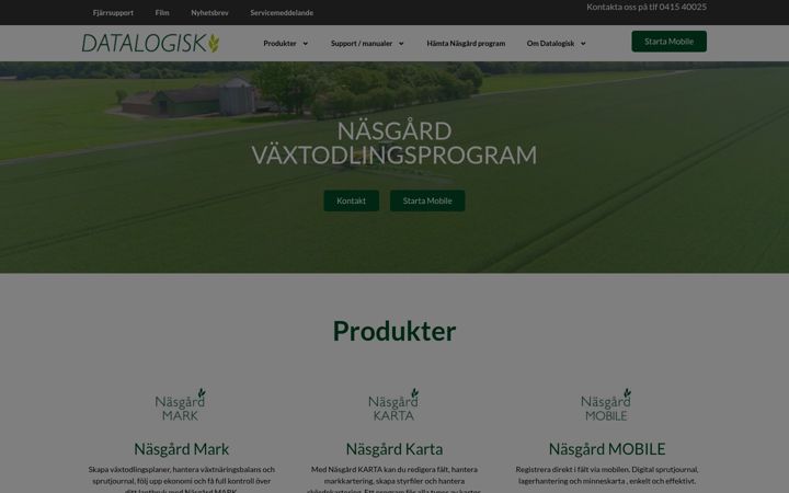 Snimka zaslona za datalogisk.se