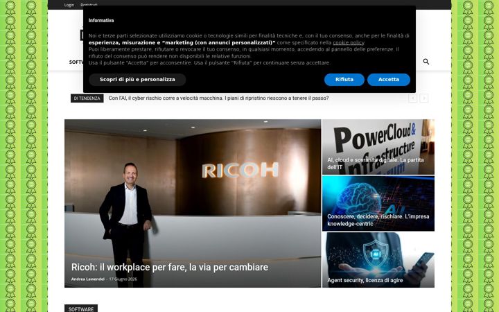 Screenshot von datamanager.it