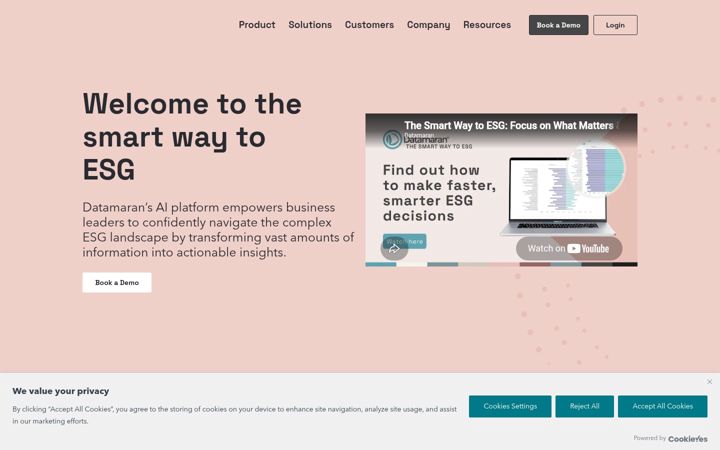 Screenshot of datamaran.com