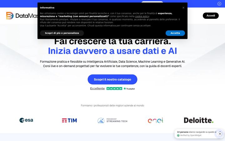 Screenshot of datamasters.it