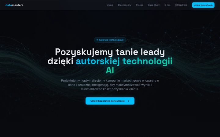Screenshot of datamasters.pl