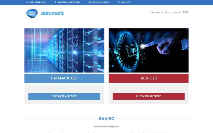 Screenshot of datamatic.it