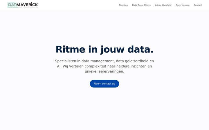 Ekrano kopija datamaverick.nl