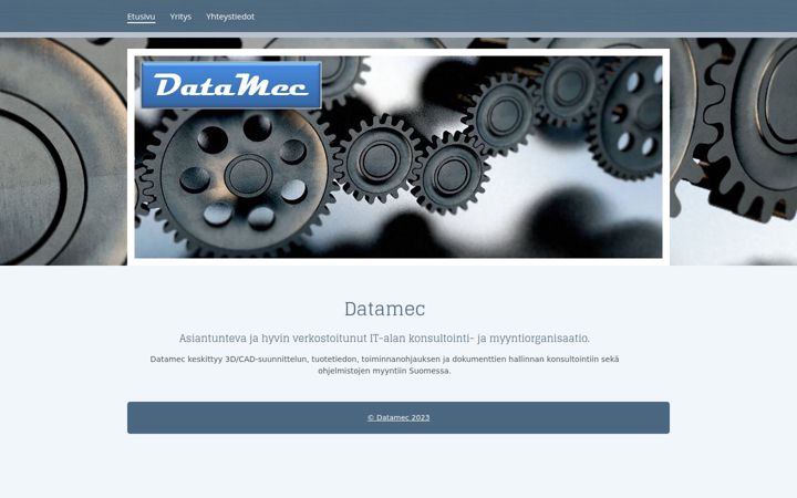 Screenshot di datamec.fi