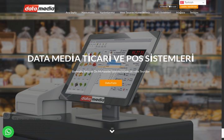 Snímek obrazovky datamedia.com.tr