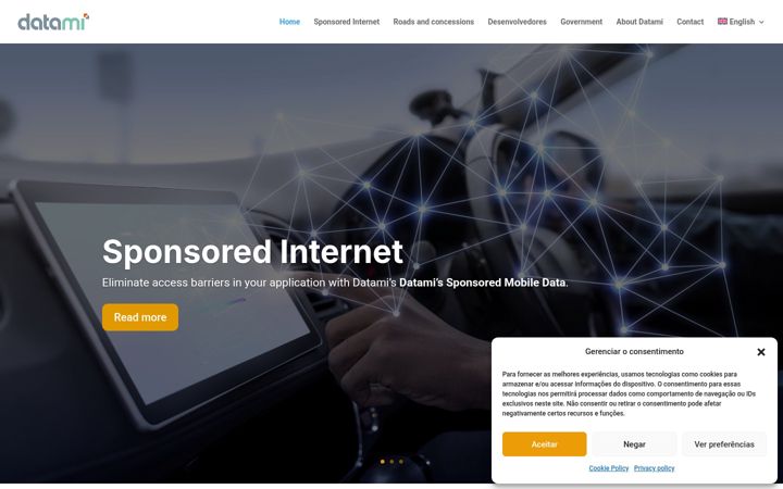 Screenshot of datami.com