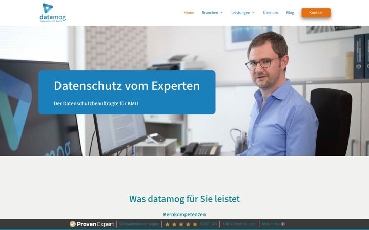 Screenshot of datamog.de