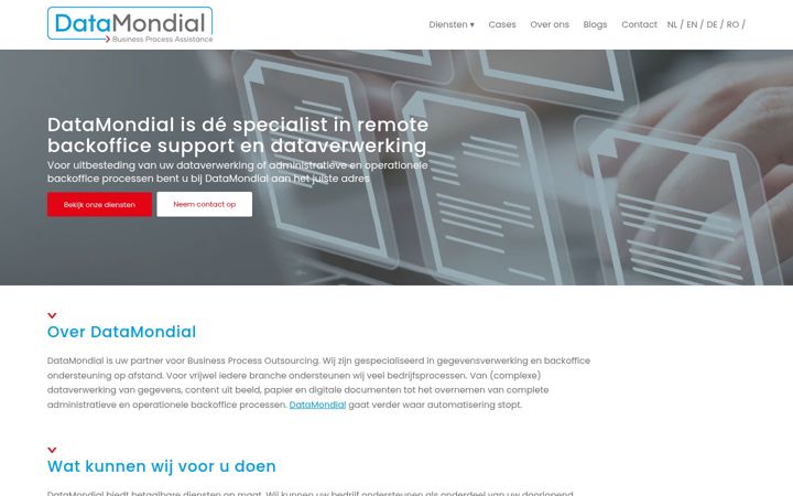 Screenshot of datamondial.com