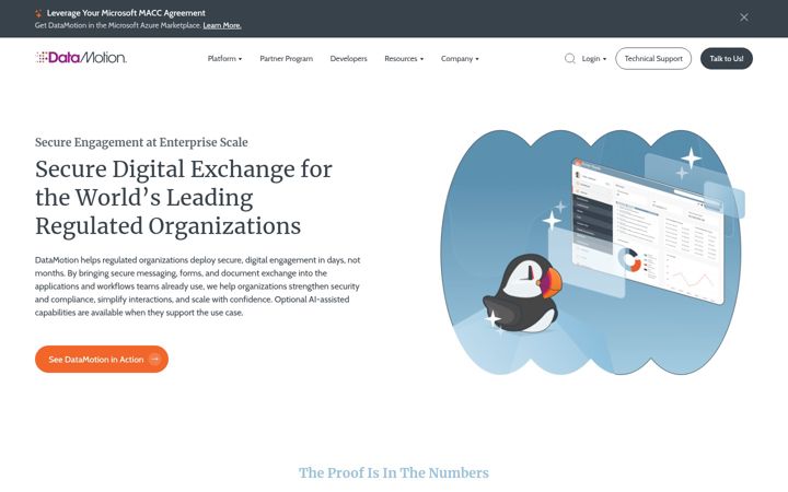 Screenshot of datamotion.com