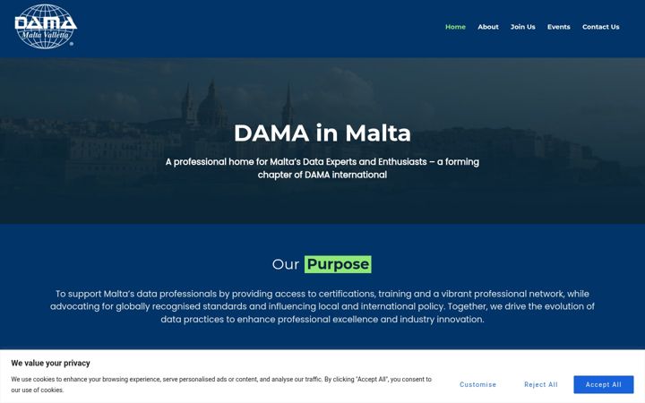Screenshot of datamt.org