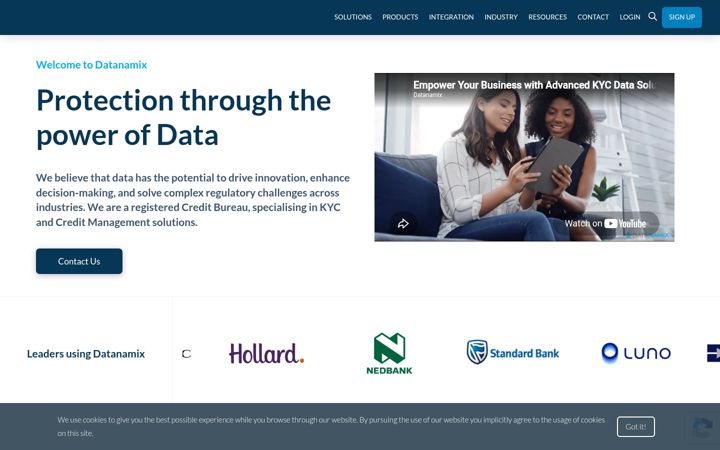 Screenshot of datanamix.com