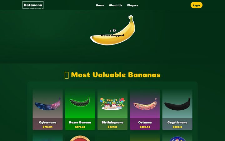Screenshot of datanana.com