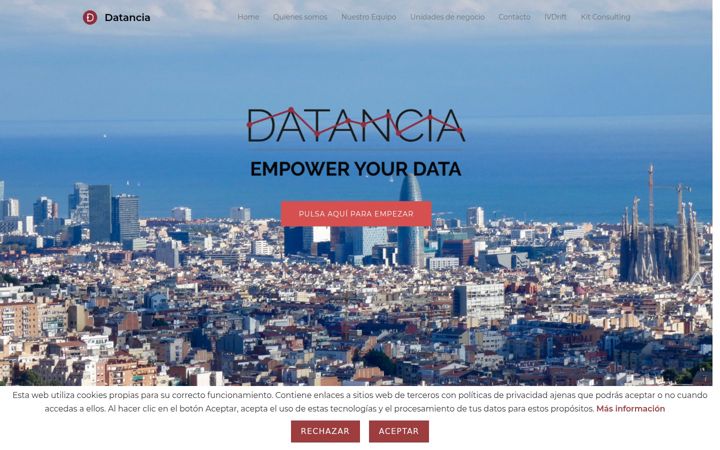 Screenshot of datancia.com