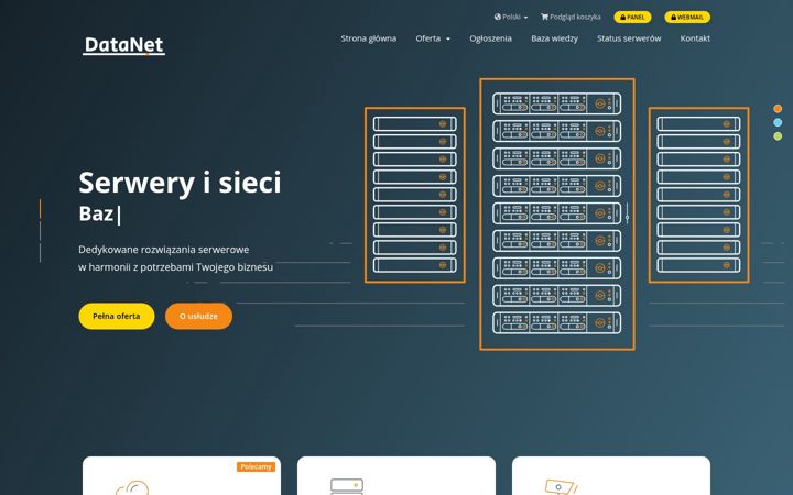Screenshot of datanet.pl
