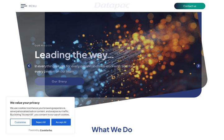 Screenshot of datapac.com