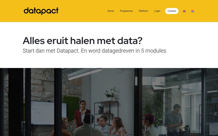 Capture d'écran de datapact.co